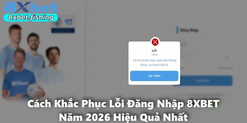 Cách Khắc Phục Lỗi Đăng Nhập 8XBET Năm 2026 Hiệu Quả Nhất
